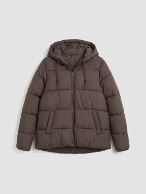 Şişme Mont KAHVERENGİ