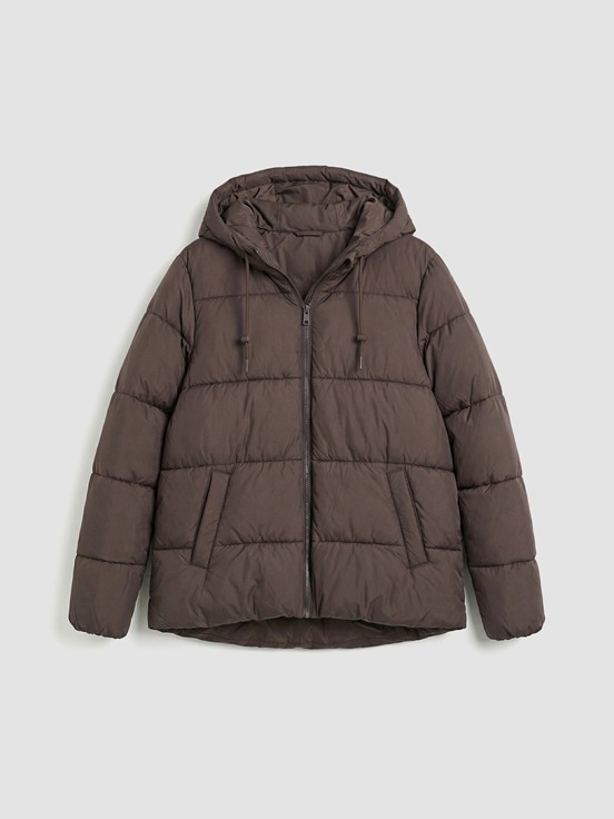 Şişme Mont KAHVERENGİ