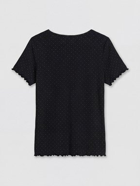 Pijama Üst SİYAH BASKILI