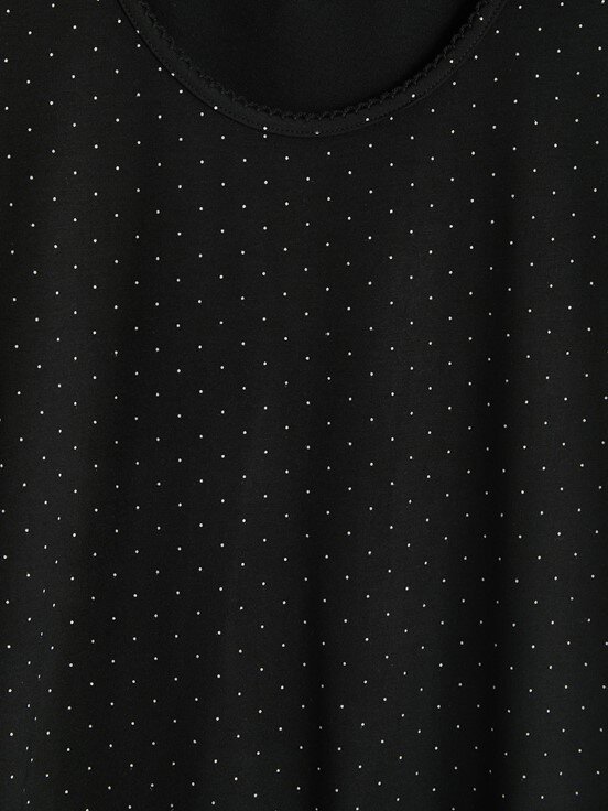 Pijama Üst SİYAH BASKILI