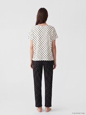 Pijama Takım SİYAH BASKILI