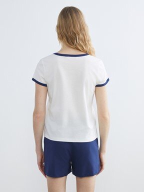 Şortlu Pijama Takımı AÇIK LACİVERT