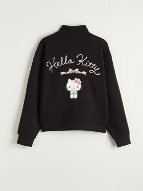 Fermuarlı Sweatshirt YENİ SİYAH