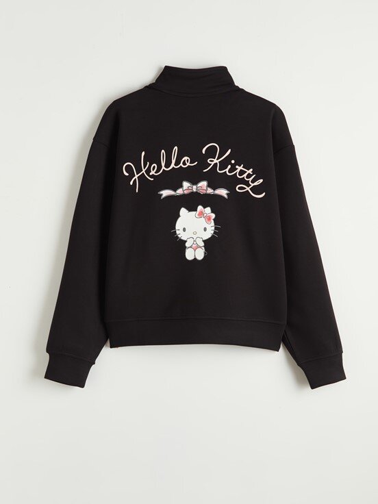 Fermuarlı Sweatshirt YENİ SİYAH