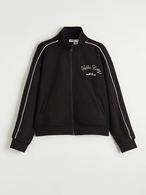 Fermuarlı Sweatshirt YENİ SİYAH