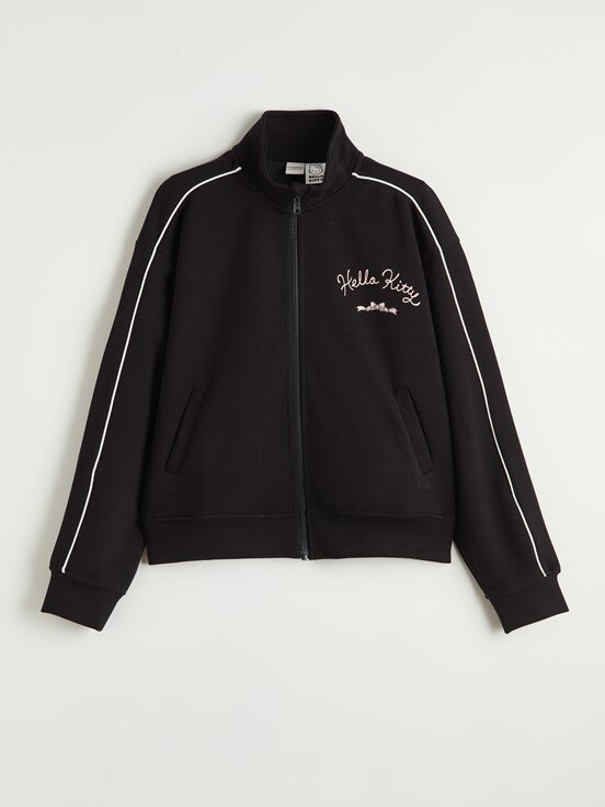 Fermuarlı Sweatshirt YENİ SİYAH
