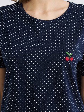 Pijama Takım LACİVERT BASKILI