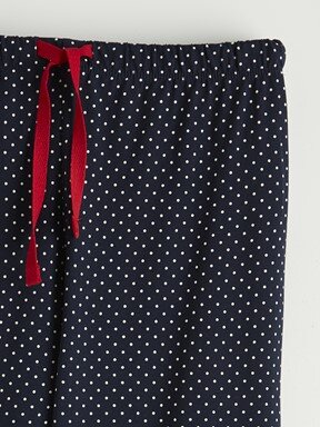 Pijama Takım LACİVERT BASKILI