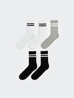 Soket Çorap KARIŞIK RENK İPLİĞİ BOYALI