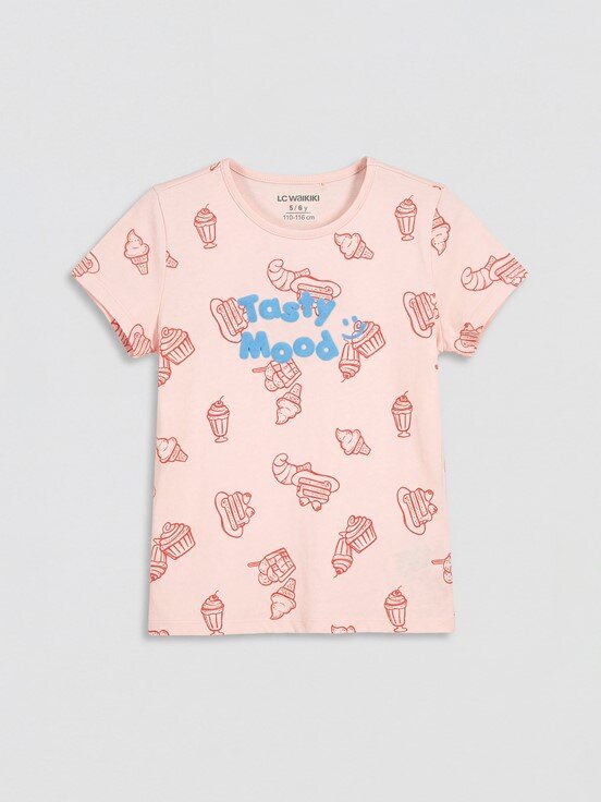 Şortlu Pijama Takımı AÇIK PEMBE BASKILI