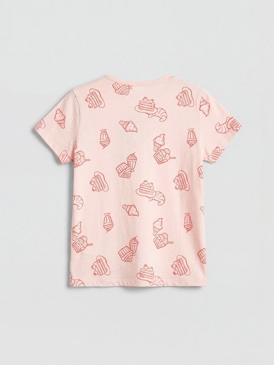Şortlu Pijama Takımı AÇIK PEMBE BASKILI