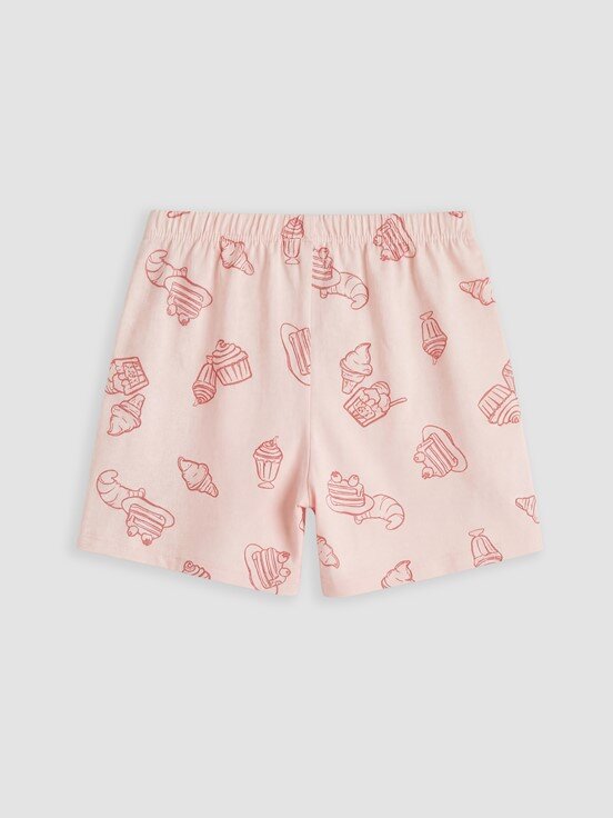 Şortlu Pijama Takımı AÇIK PEMBE BASKILI
