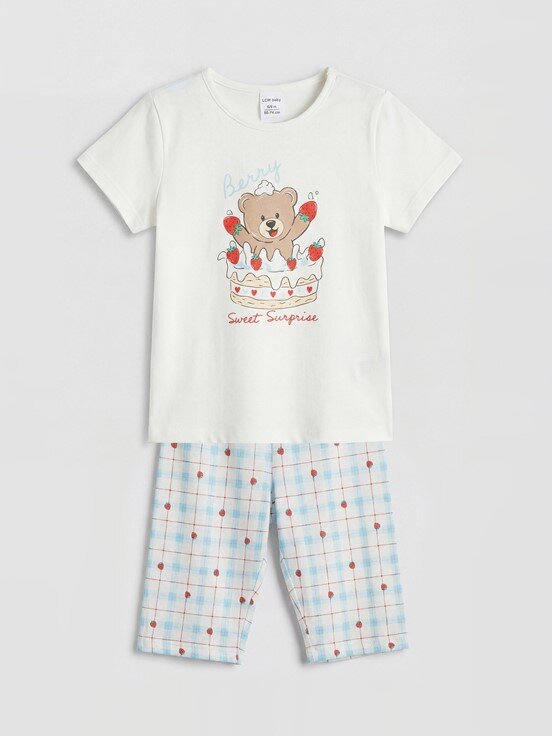 Şortlu Pijama Takımı EKRU