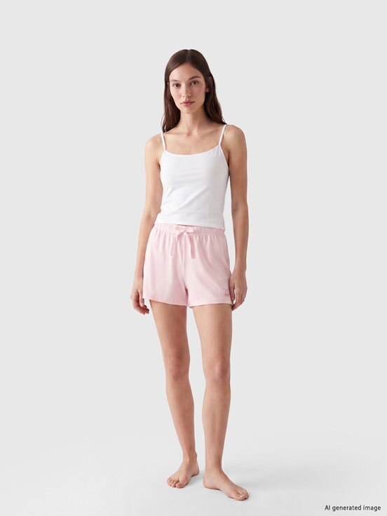 Pijama Alt EKRU BASKILI
