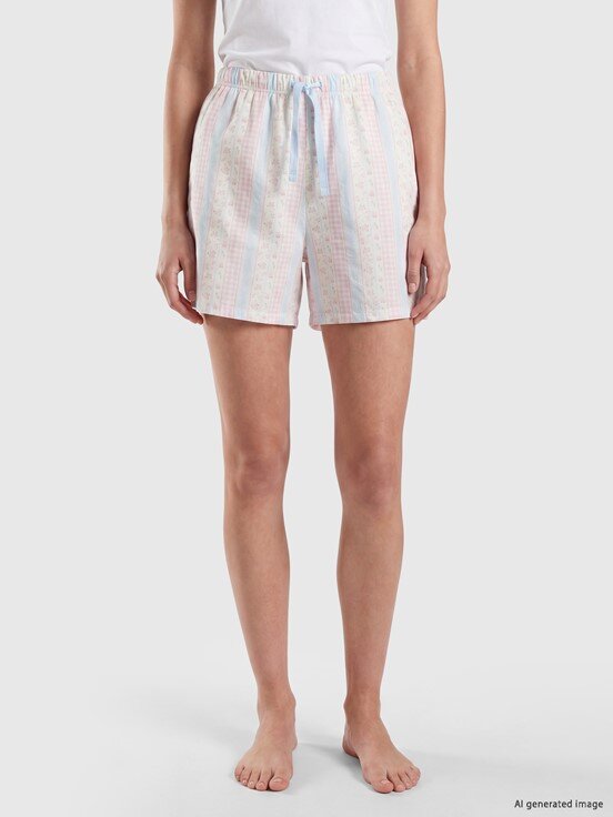 Pijama Alt EKRU BASKILI