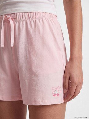 Pijama Alt EKRU BASKILI