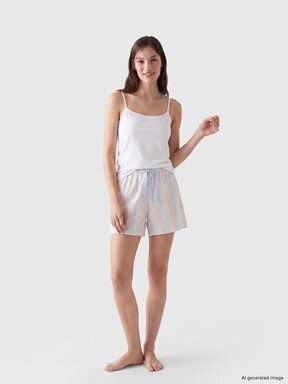 Pijama Alt EKRU BASKILI
