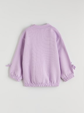 Fermuarlı Sweatshirt LİLA