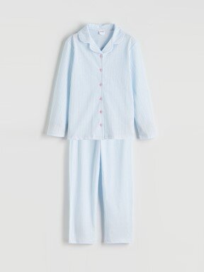 Pijama Takım OPTİK BEYAZ BASKILI