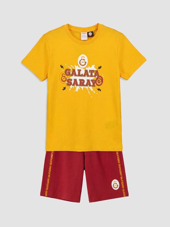 Şortlu Pijama Takımı CANLI TURUNCU
