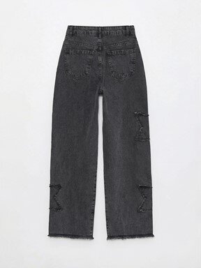 Jean Pantolon SİYAH ASİT YIKAMALI