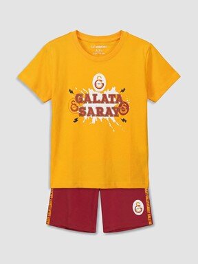 Şortlu Pijama Takımı CANLI TURUNCU