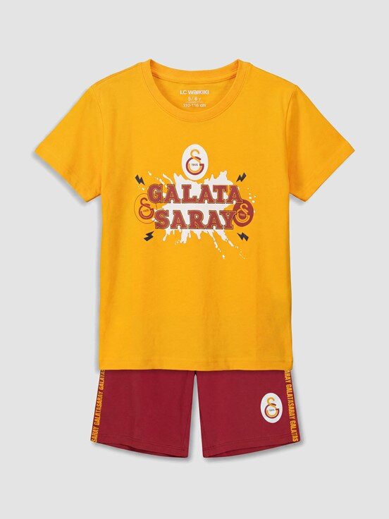 Şortlu Pijama Takımı CANLI TURUNCU