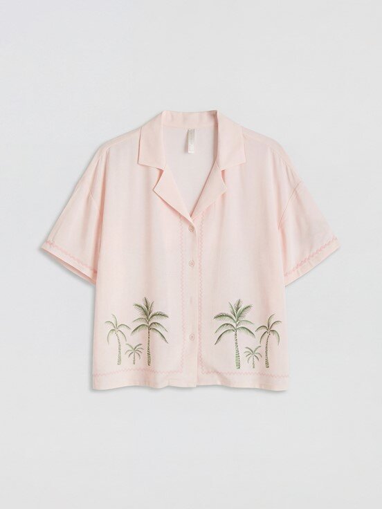 Şortlu Pijama Takımı AÇIK PEMBE BASKILI