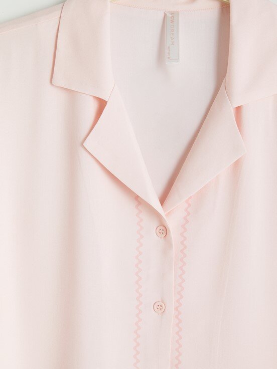 Şortlu Pijama Takımı AÇIK PEMBE BASKILI