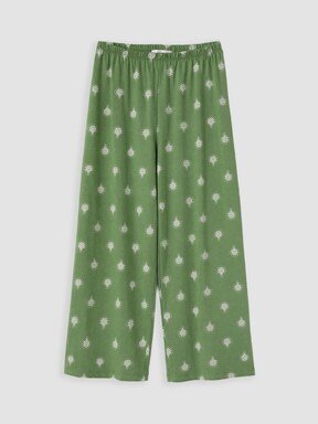 Kaprili Pijama Takımı KOYU YEŞİL BASKILI