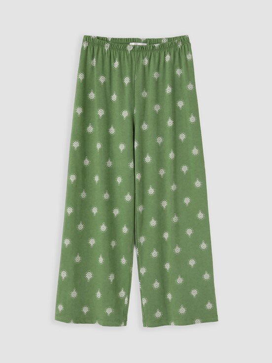 Kaprili Pijama Takımı KOYU YEŞİL BASKILI