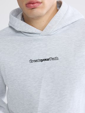 Hoodie KAR BEYAZI MELANJ