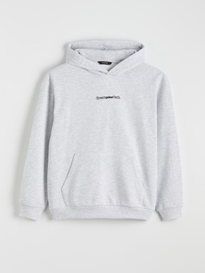 Hoodie KAR BEYAZI MELANJ