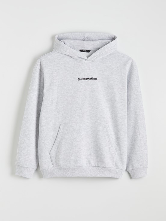 Hoodie KAR BEYAZI MELANJ