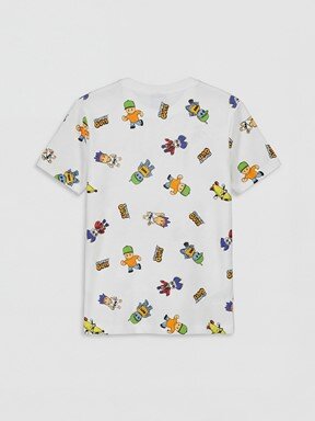 Şortlu Pijama Takımı BEYAZ BASKILI