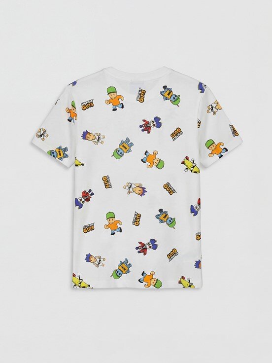 Şortlu Pijama Takımı BEYAZ BASKILI