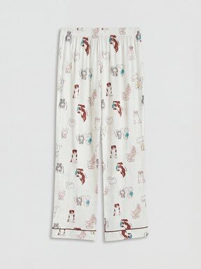 Pijama Takım EKRU BASKILI