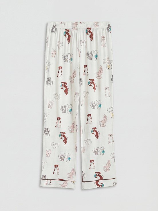 Pijama Takım EKRU BASKILI