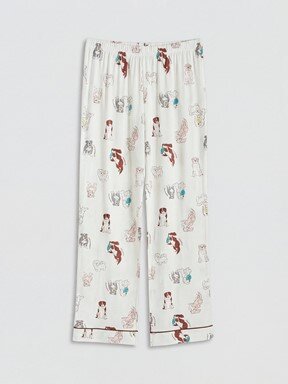 Pijama Takım EKRU BASKILI