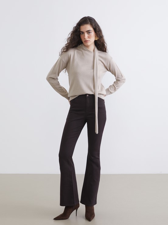 Jean Pantolon KOYU KAHVERENGİ