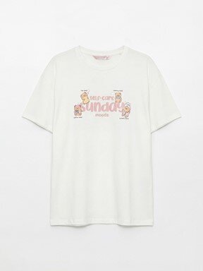 Şortlu Pijama Takımı PEMBE BASKILI