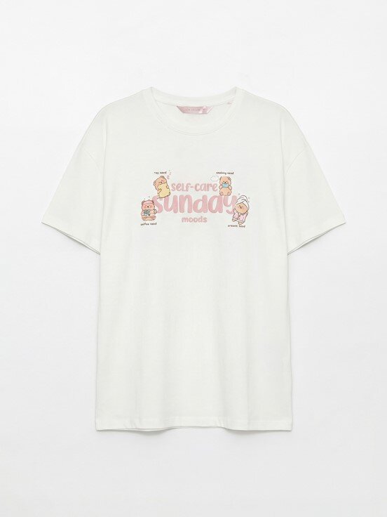 Şortlu Pijama Takımı PEMBE BASKILI