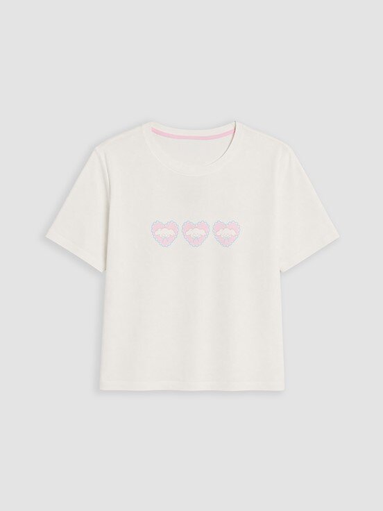 Şortlu Pijama Takımı PEMBE BASKILI