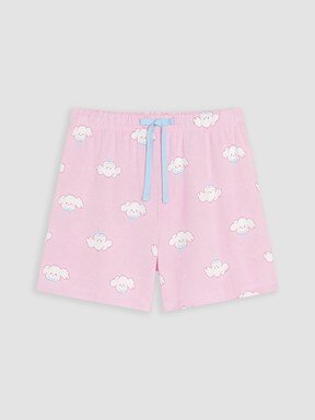 Şortlu Pijama Takımı PEMBE BASKILI
