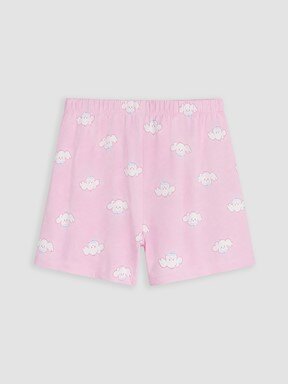 Şortlu Pijama Takımı PEMBE BASKILI