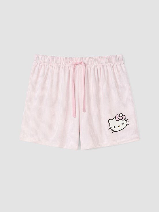 Şortlu Pijama Takımı PEMBE BASKILI