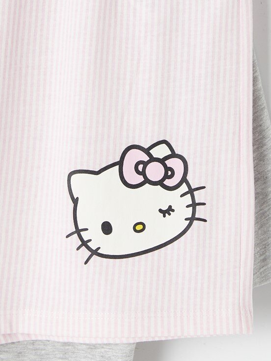 Şortlu Pijama Takımı PEMBE BASKILI