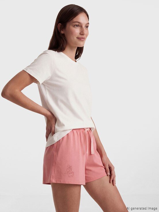 Pijama Alt EKRU BASKILI
