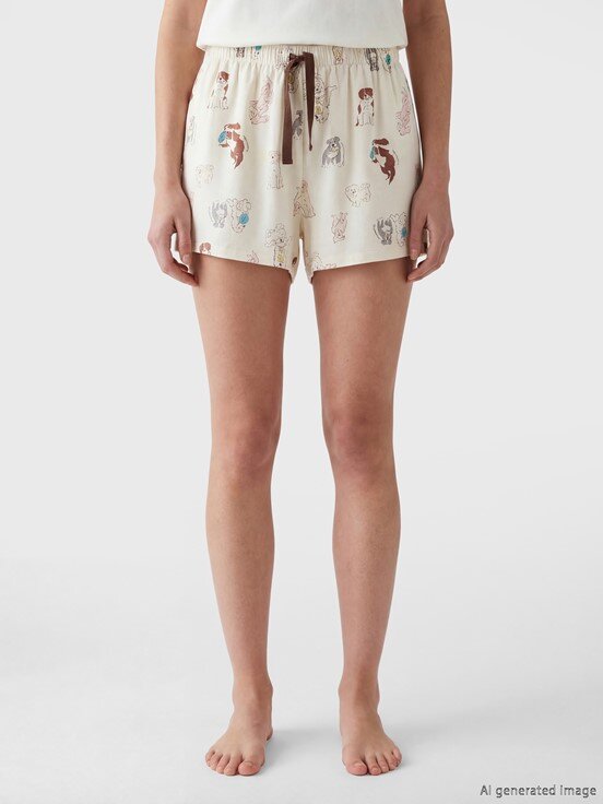 Pijama Alt EKRU BASKILI