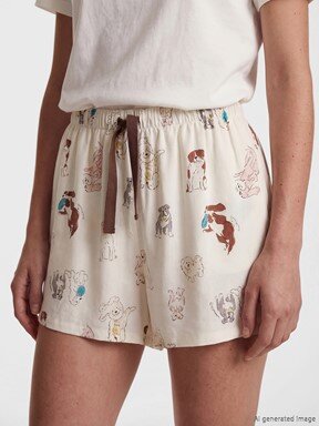 Pijama Alt EKRU BASKILI